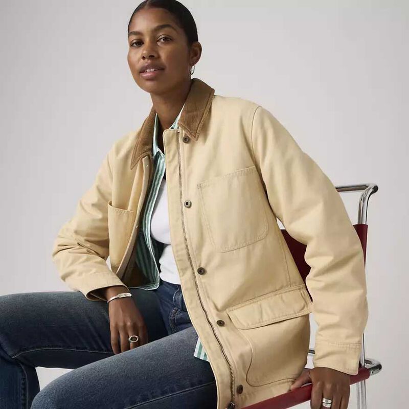 Levi's Bree Barn Jacket Oyster Gray image number 3